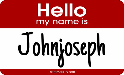 Hello my name is Johnjoseph png download