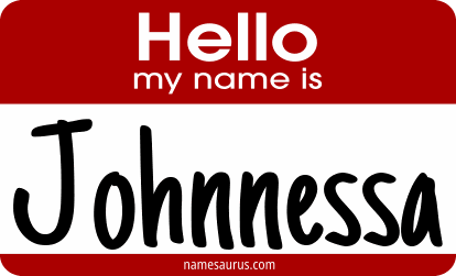 Hello my name is Johnnessa png download