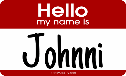 Hello my name is Johnni png download