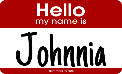 Hello my name is Johnnia png download