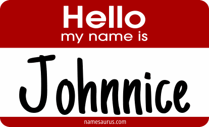 Hello my name is Johnnice png download