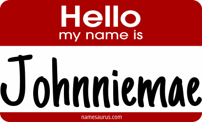 Hello my name is Johnniemae png download