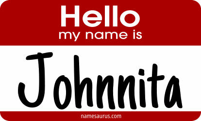 Hello my name is Johnnita png download
