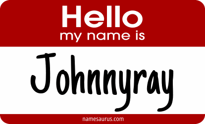 Hello my name is Johnnyray png download