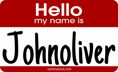 Hello my name is Johnoliver png download