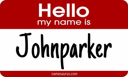 Hello my name is Johnparker png download