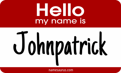 Hello my name is Johnpatrick png download