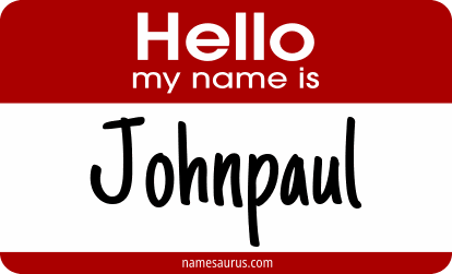 Hello my name is Johnpaul png download