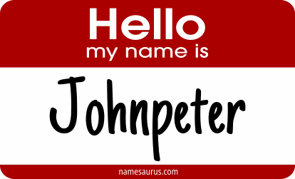 Hello my name is Johnpeter png download