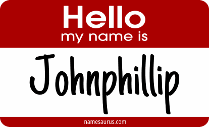 Hello my name is Johnphillip png download