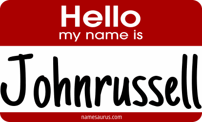 Hello my name is Johnrussell png download