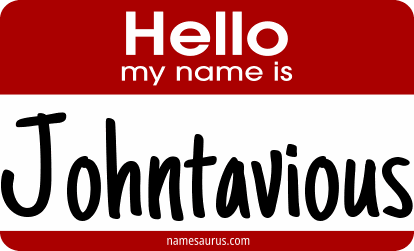 Hello my name is Johntavious png download