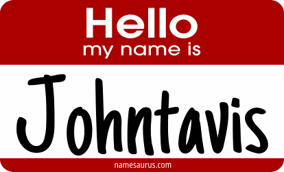 Hello my name is Johntavis png download