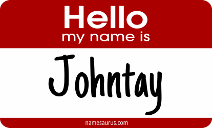 Hello my name is Johntay png download