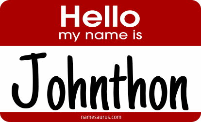 Hello my name is Johnthon png download
