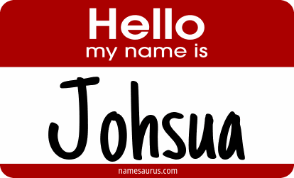 Hello my name is Johsua png download