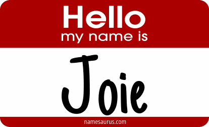 Hello my name is Joie png download