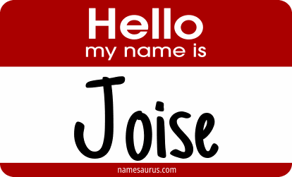 Hello my name is Joise png download
