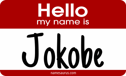Hello my name is Jokobe png download