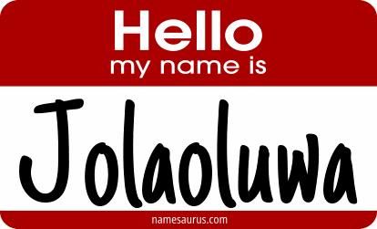 Hello my name is Jolaoluwa png download
