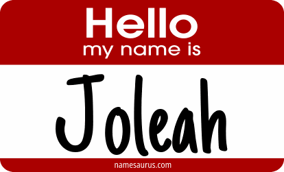 Hello my name is Joleah png download