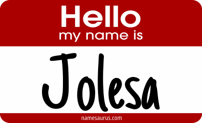 Hello my name is Jolesa png download
