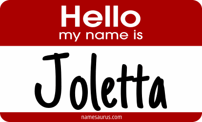 Hello my name is Joletta png download