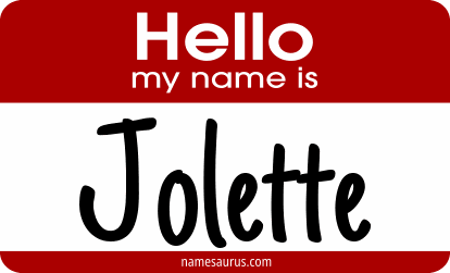 Hello my name is Jolette png download