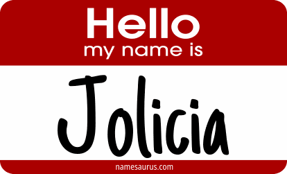 Hello my name is Jolicia png download