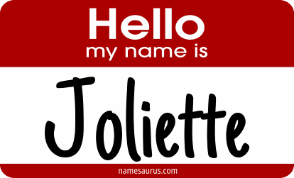 Hello my name is Joliette png download
