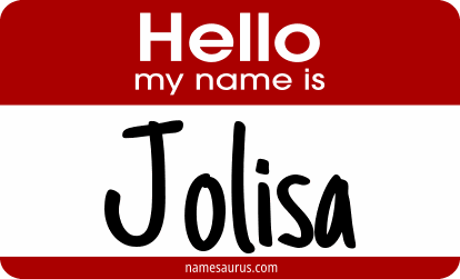 Hello my name is Jolisa png download