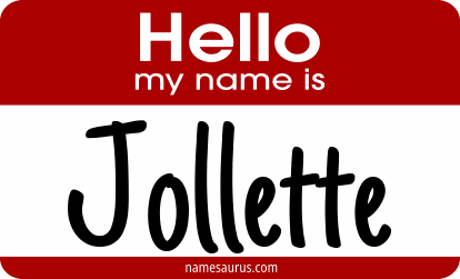 Hello my name is Jollette png download