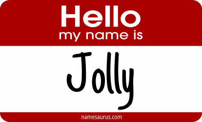 Hello my name is Jolly png download
