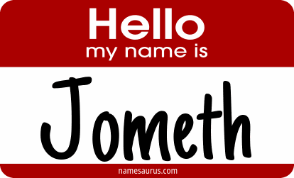 Hello my name is Jometh png download