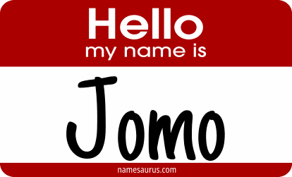 Hello my name is Jomo png download