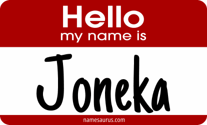 Hello my name is Joneka png download