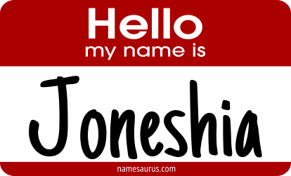 Hello my name is Joneshia png download