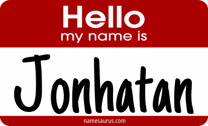 Hello my name is Jonhatan png download