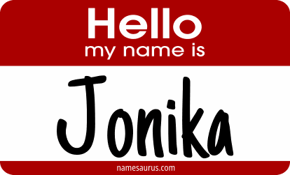 Hello my name is Jonika png download