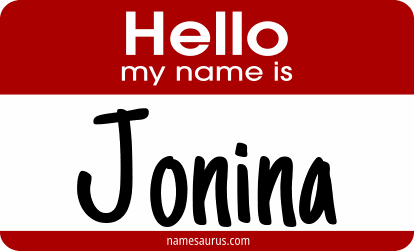 Hello my name is Jonina png download