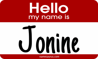 Hello my name is Jonine png download