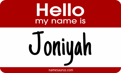 Hello my name is Joniyah png download
