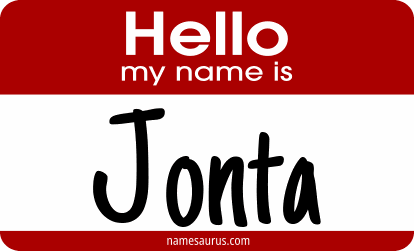 Hello my name is Jonta png download
