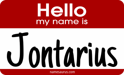 Hello my name is Jontarius png download