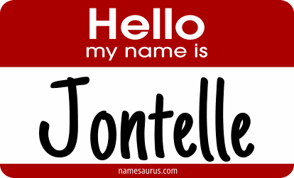 Hello my name is Jontelle png download