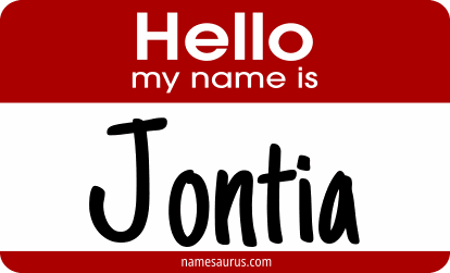 Hello my name is Jontia png download