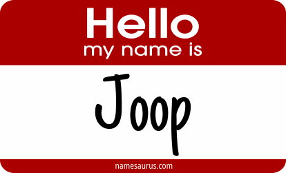 Hello my name is Joop png download
