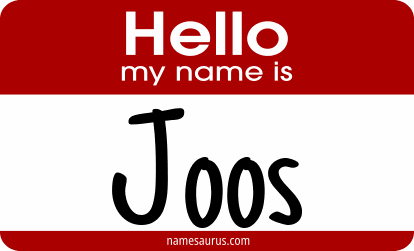 Hello my name is Joos png download