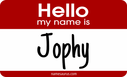 Hello my name is Jophy png download