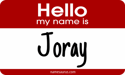 Hello my name is Joray png download